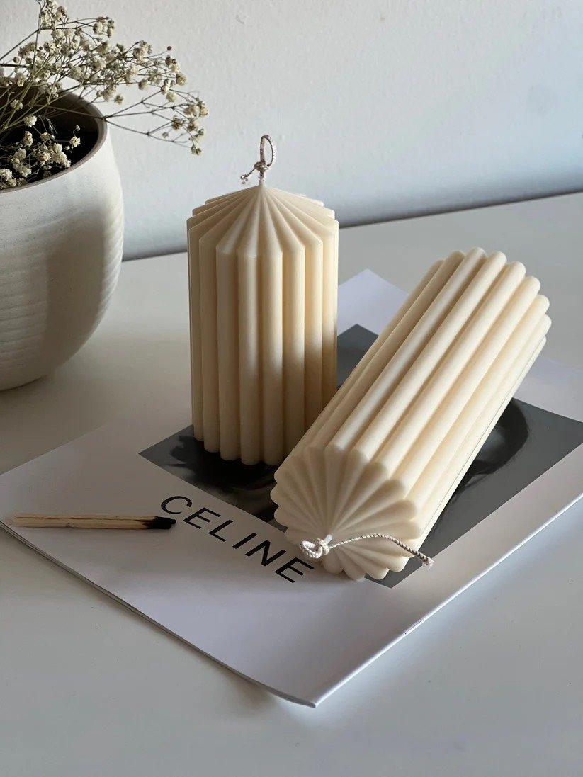 Peaked Pillar Candle